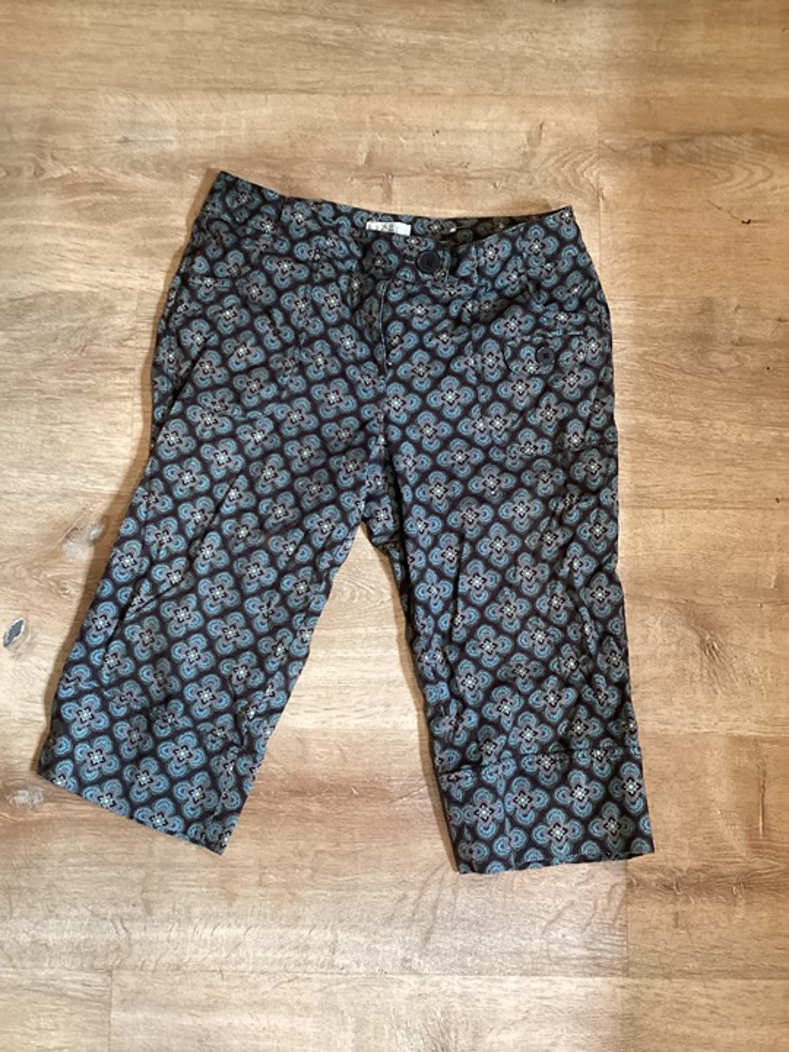 Ann Taylor LOFT Petites Women's Capri Crop Floral Design Pants Size 8P