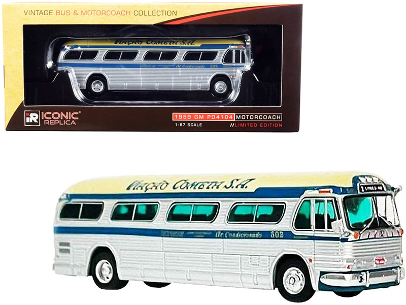 1959 GM PD4104 Motorcoach Bus S. Paulo - Rio Viacao Cometa S.A. (Brazil) Sil