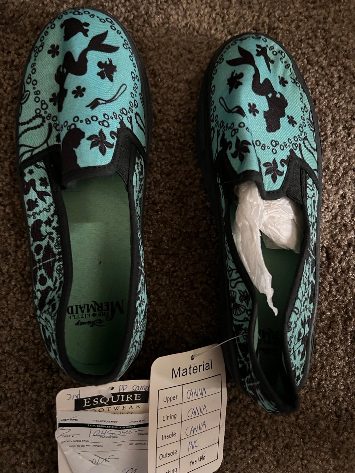 Disney The Little Mermaid Silhouette Slip-On Shoes