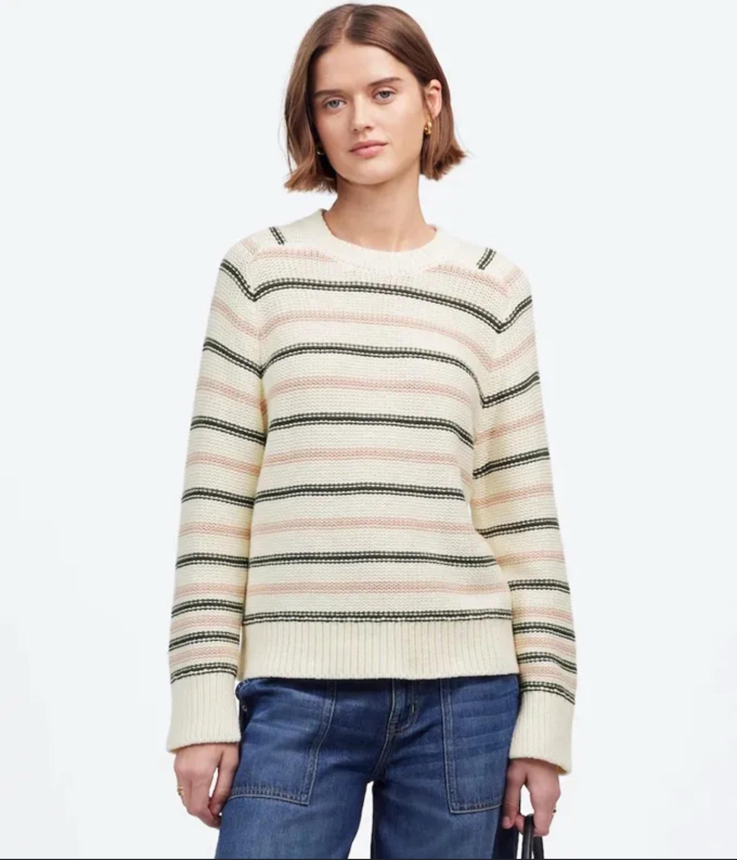 Madewell cotton crew neck sweater