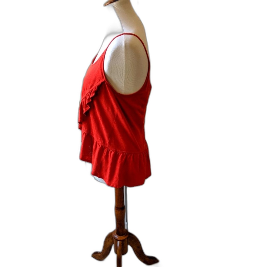 A.L.C. Ava red ruffle tank NWT Sz xs Tank Tops