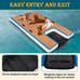 370 Dog Pool Boat Inflatable Ramp Extra Large 8x5 FT 600 LBS Non-Slip Multiple