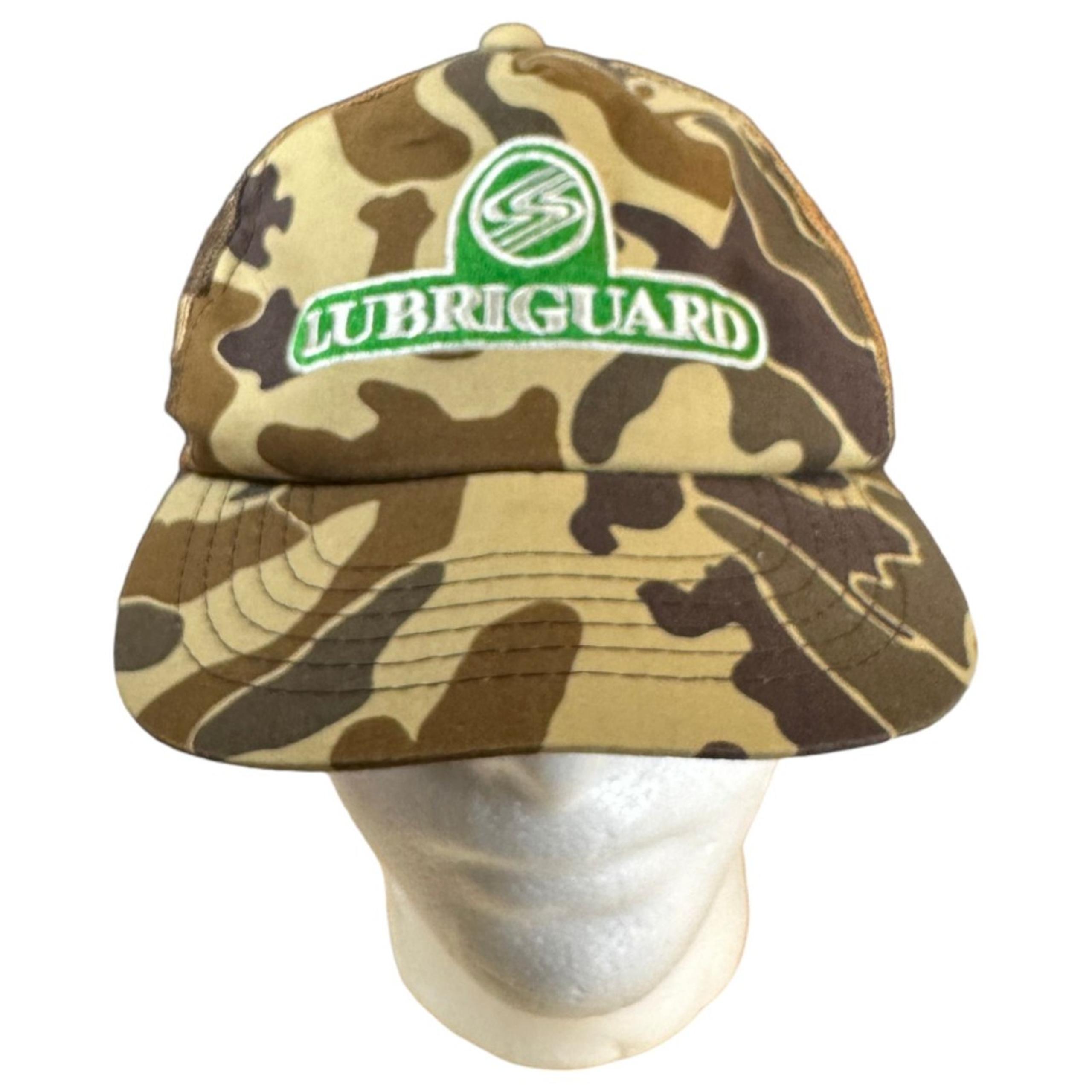 Vintage Camo Camouflage Lubrigard Mesh Snapback Trucker Hat One Size