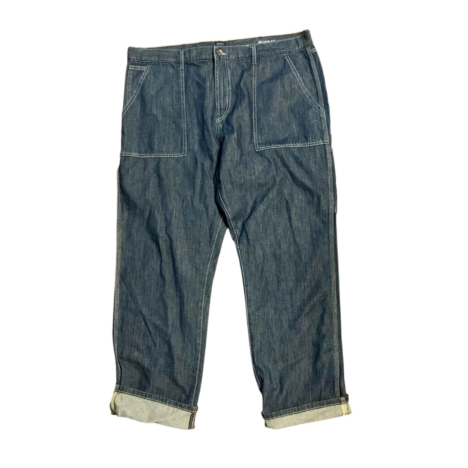 Nautica US Navy Style Denim Fatigue Dungaree Jeans