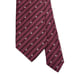 Brioni Men's Tie Burgundy Red Striped Floral Satin Silk 3 5/8 (W) 59.5 (L) euc