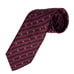 Brioni Men's Tie Burgundy Red Striped Floral Satin Silk 3 5/8 (W) 59.5 (L) euc