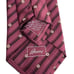 Brioni Men's Tie Burgundy Red Striped Floral Satin Silk 3 5/8 (W) 59.5 (L) euc