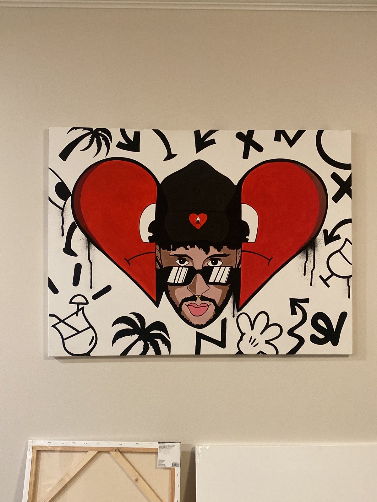 bad bunny canvas