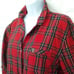 Victoria's Secret Plaid Flannel PJ Sleepwear Top Lady-M Button-Up Cotton/Modal