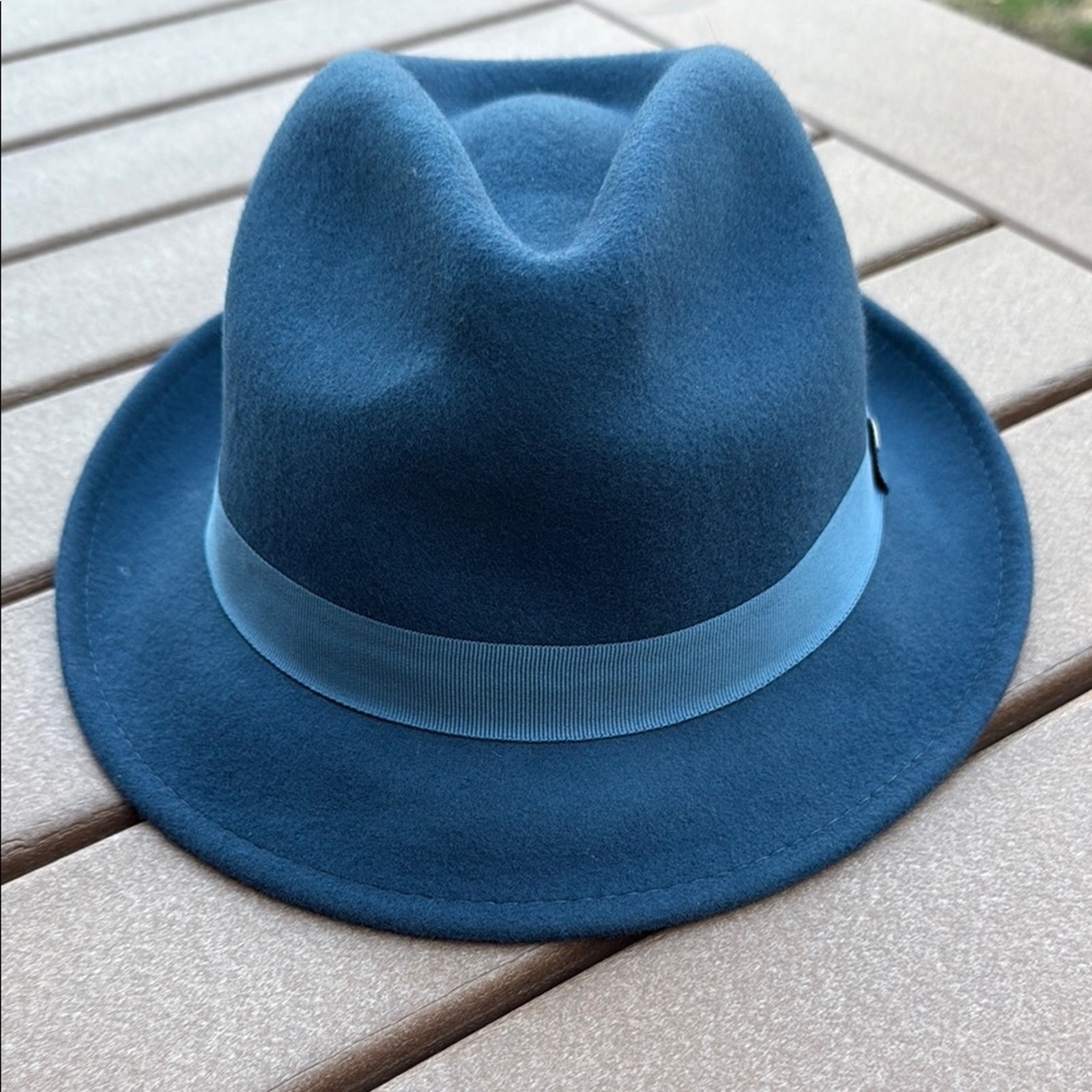 Scala Classic Men's Wool Trilby Hat Blue