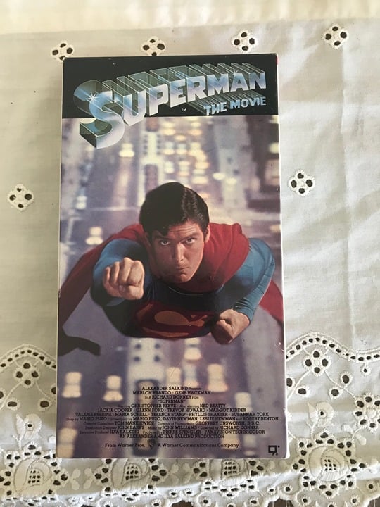 1986 SUPERMAN THE MOVIE 1013 VHS hi - fi FAMILY CLASSIC WARNER HOME VIDEO