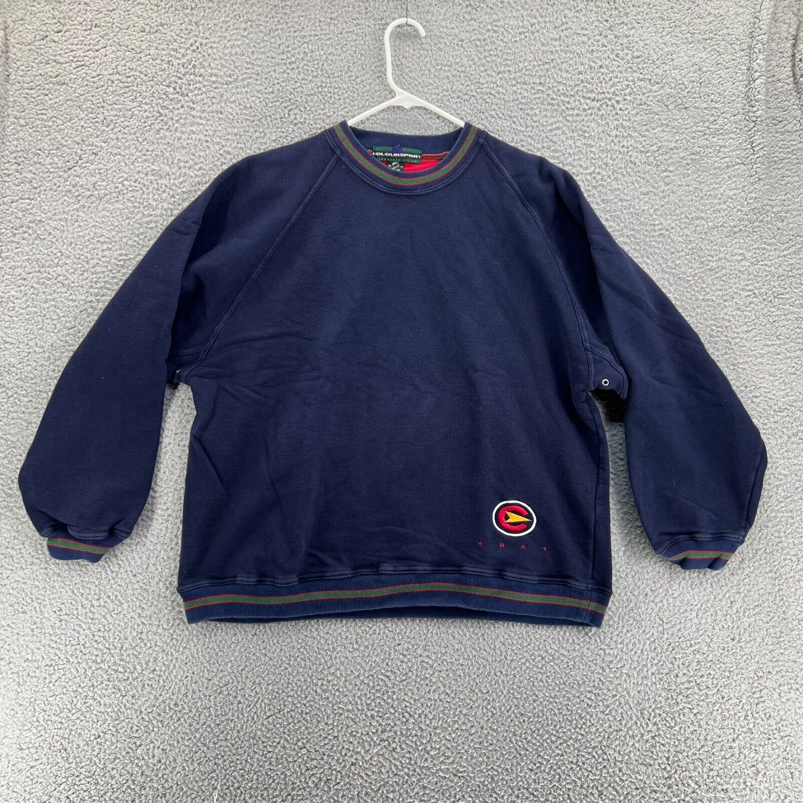 Vintage COLOURSPORT Alexander Julian Men's Medium Sweater Royal Blue Preppy