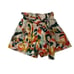 Chufy Womens Bermuda Shorts Sz Medium Abstract Print Beige Orange Organic Cotton