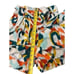 Chufy Womens Bermuda Shorts Sz Medium Abstract Print Beige Orange Organic Cotton