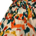 Chufy Womens Bermuda Shorts Sz Medium Abstract Print Beige Orange Organic Cotton