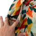 Chufy Womens Bermuda Shorts Sz Medium Abstract Print Beige Orange Organic Cotton