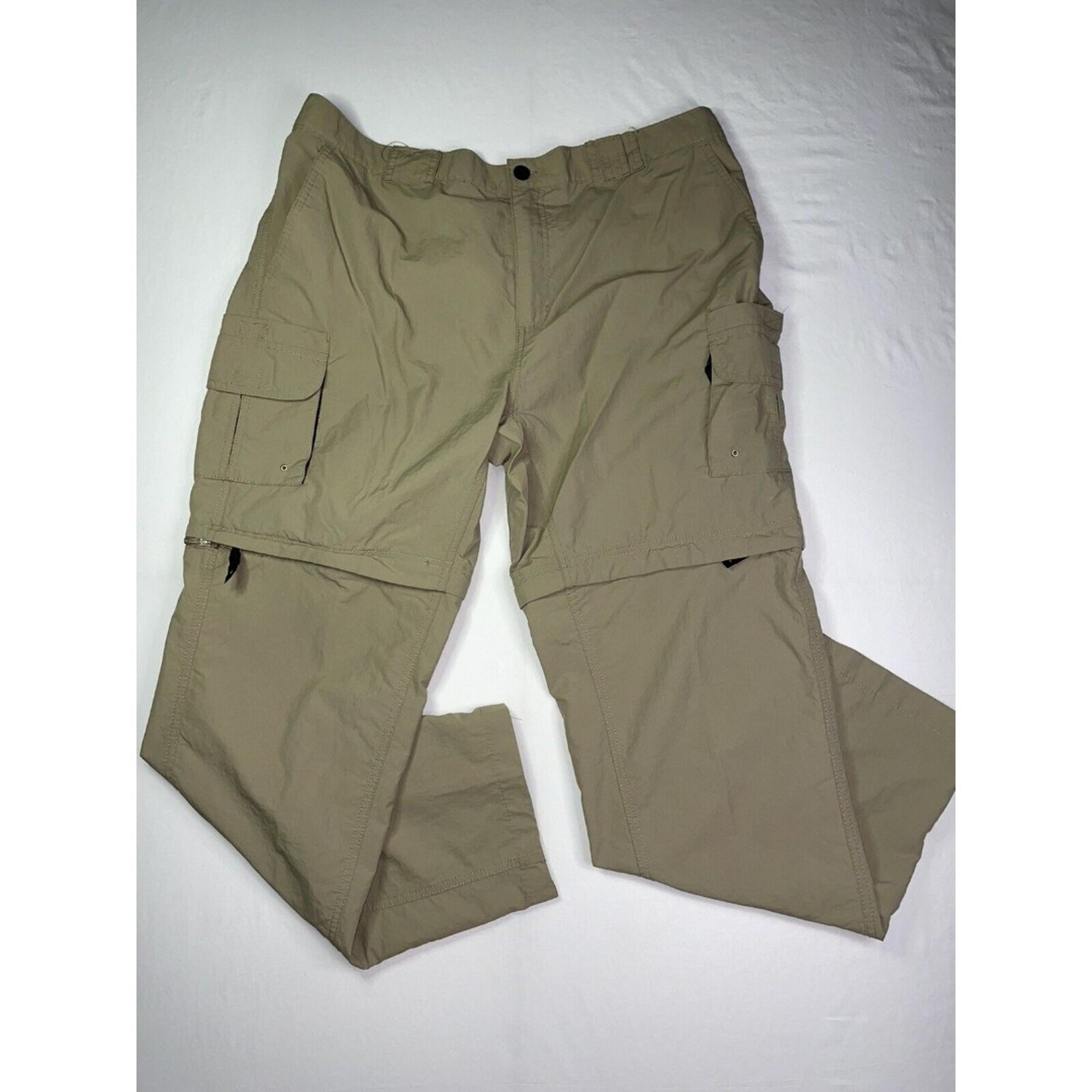 MAGELLAN Fish Gear Convertible Mens Pants Shorts Water Repellent Pockets Size XL