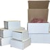 250 6x3x3 White Cardboard Paper Boxes Mailing Packing Shipping Box Corrugated...