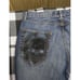 Ed Hardy 2009 Black Skull Pockets Button Fly Jeans Vintage Mens Streetwear 38x34