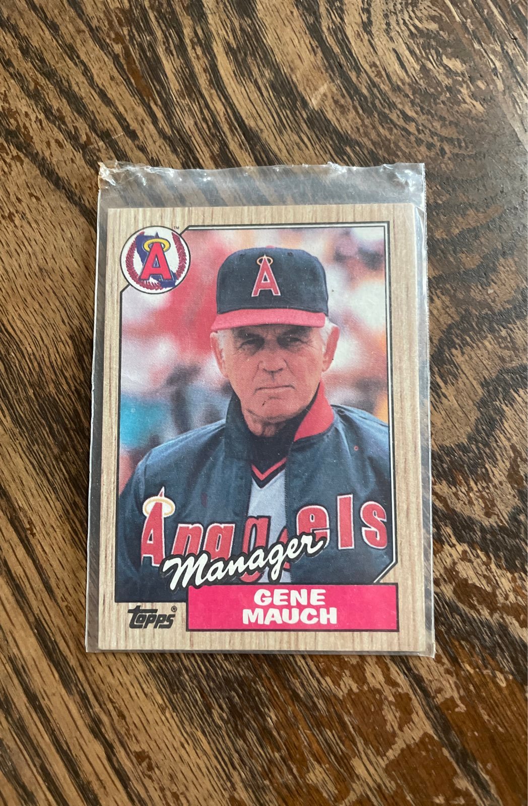 Gene Mauch Los Angeles Angels Managaer Topps Card