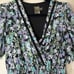 TAYLOR Purple & Blue Floral Smocked Ruffled Mini Dress Size 6