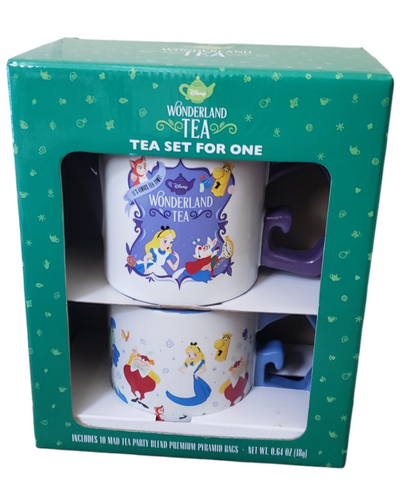 Disney Alice In Wonderland Tea Set For 1 Set Teapot Mug NEW