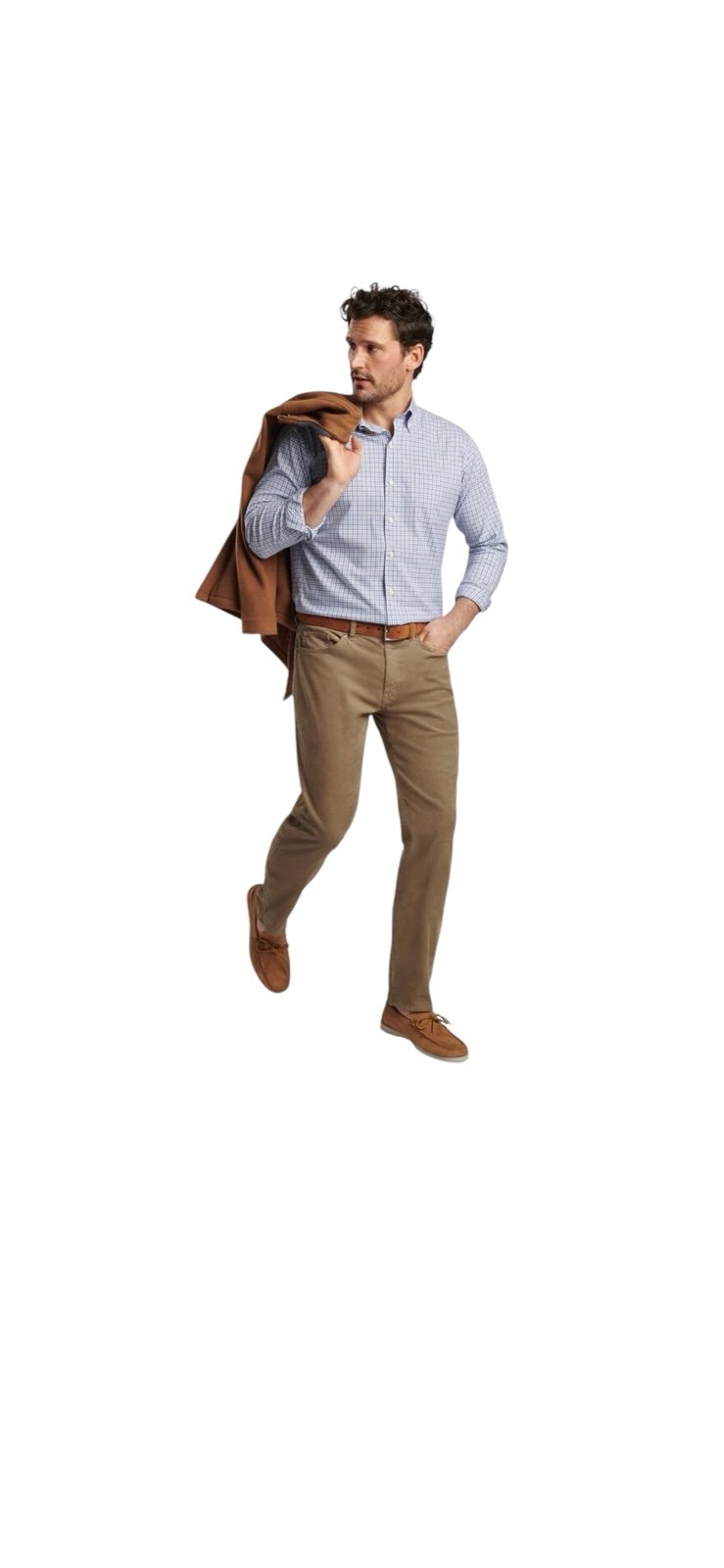 Men’s Peter Millar 5-Pocket Corduroy Pants Tan Size 40