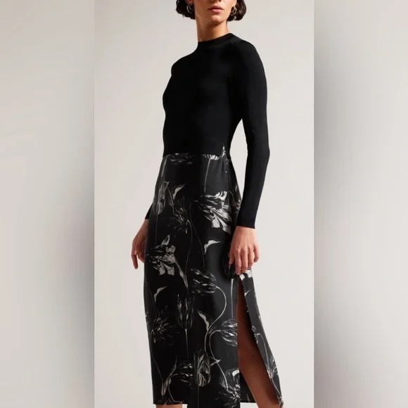 NWT | Ted Baker Alettaa Knit Bodice Slip Skirt Dress SZ 0 Ted Baker