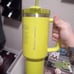 lime green stanley starbucks 40oz