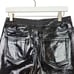 BLDWN Pants Womens 25 Black Vinyl Parker High Rise Button Fly Patent Leather