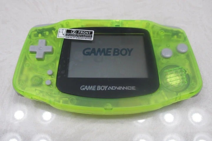 Nintendo Game Boy Advance in Transparent Green