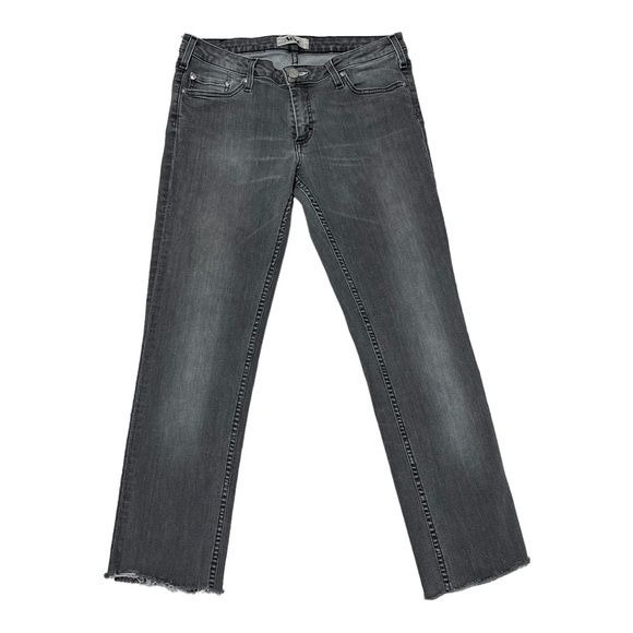 Acne Gray Straight Leg Cropped Jeans Size 31