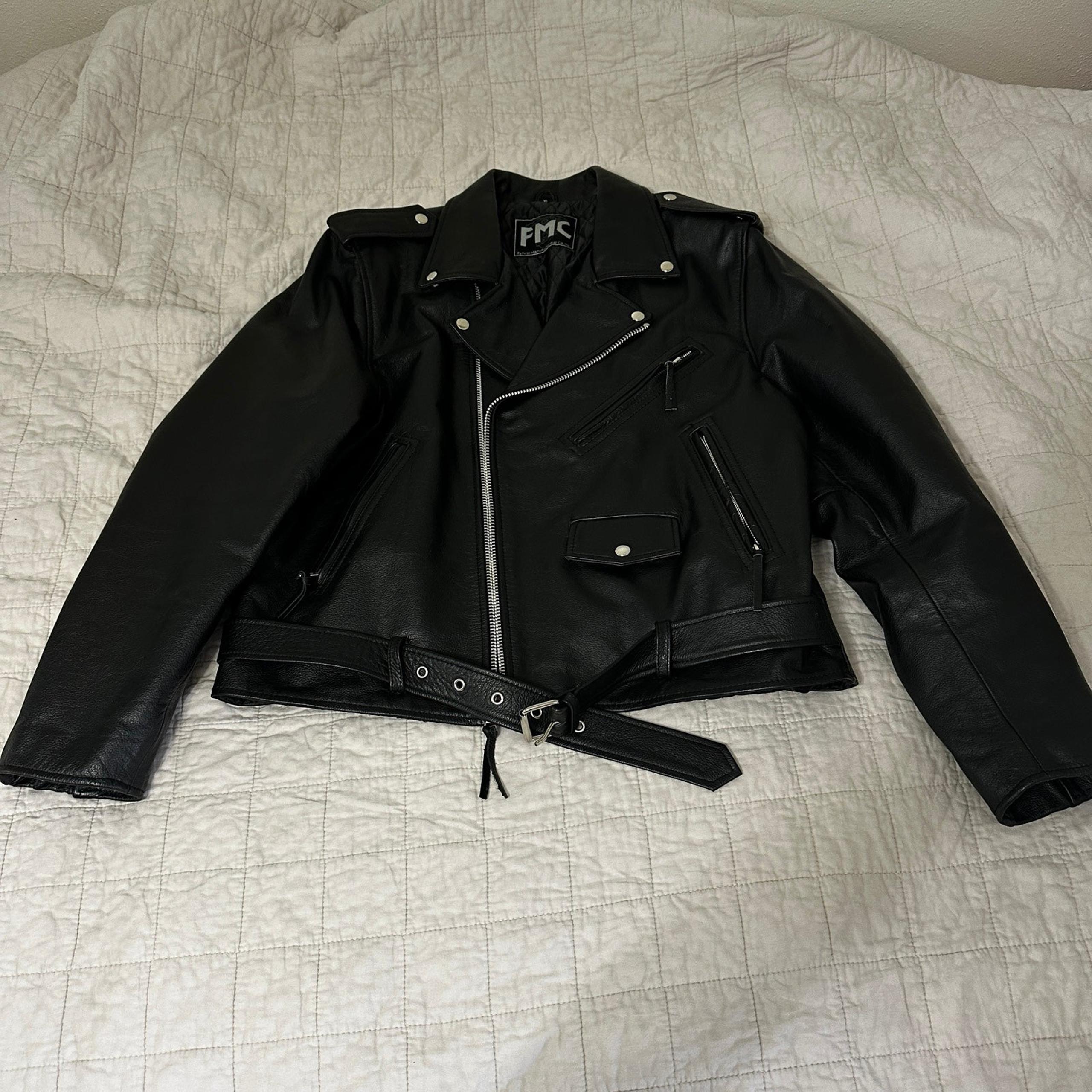 mens leather motorcycle jacket