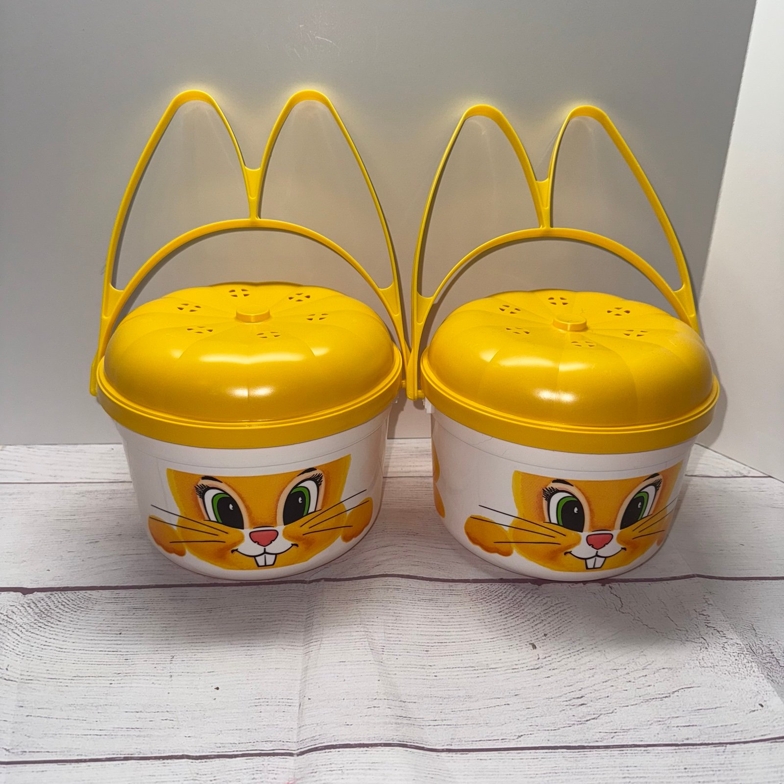 2 Mcdonalds Pinky McBunny Vintage 1988 McDonald’s Happy Meal Bucket Easter