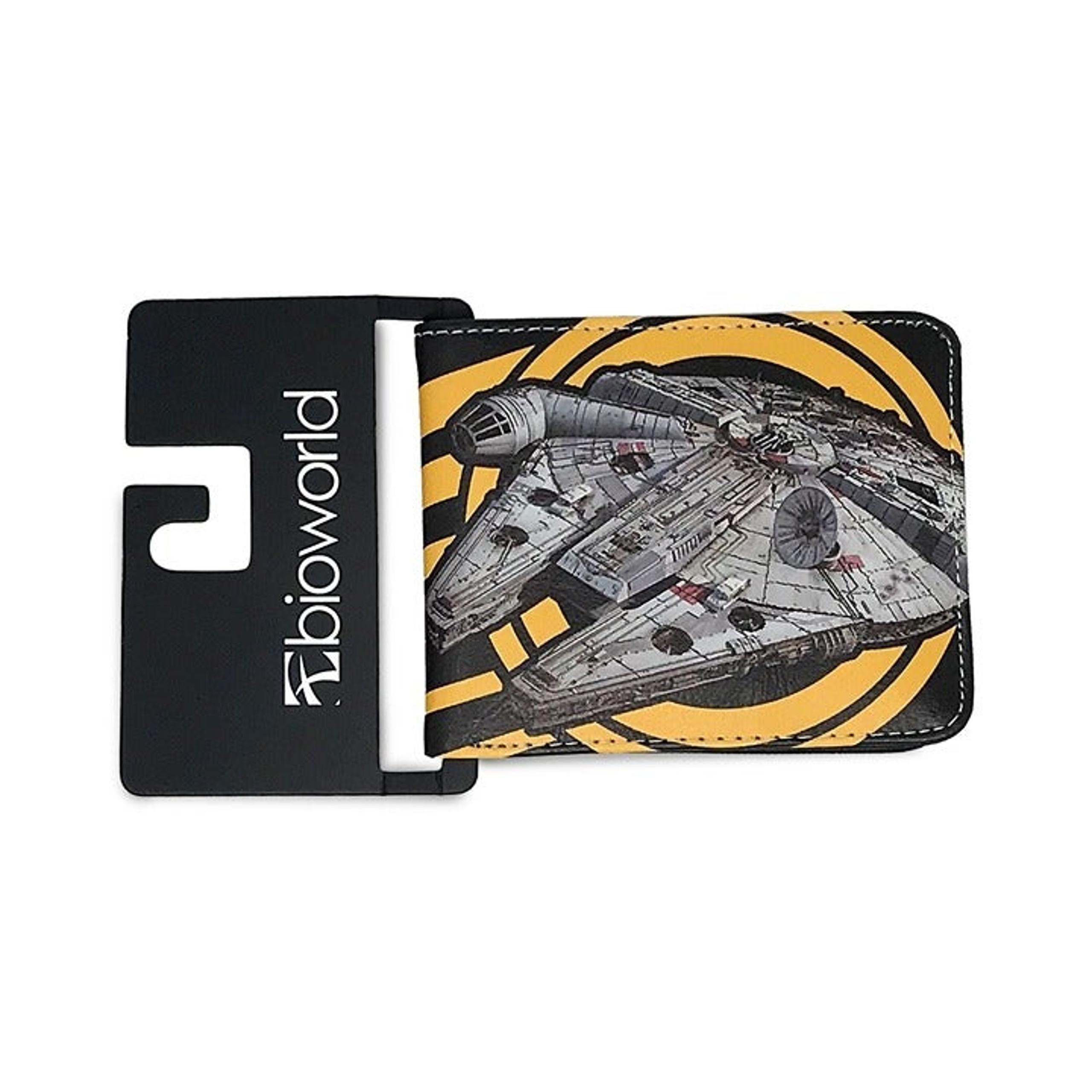 Star Wars Millennium Falcon Yellow Men's Bifold Wallet WSW-MF