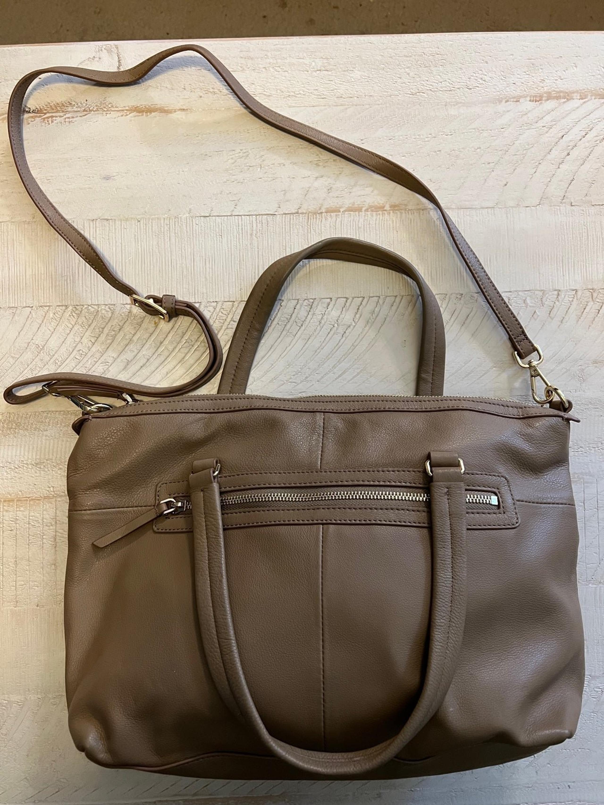 Margot tan leather shoulder bag/ crossbody /tote
