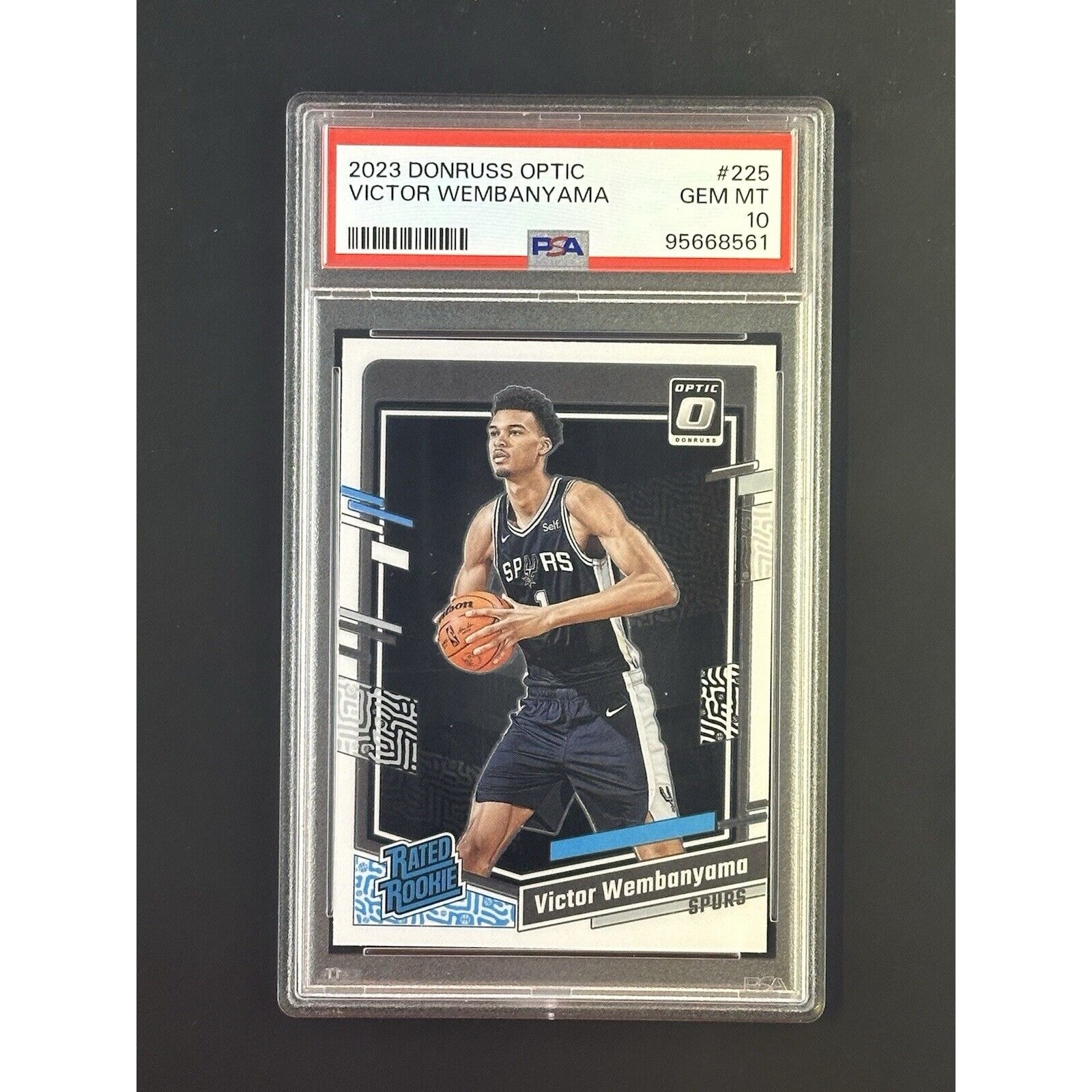 Victor Wembanyama 2023 Panini Donruss Optic PSA 10 Rookie RC Spurs