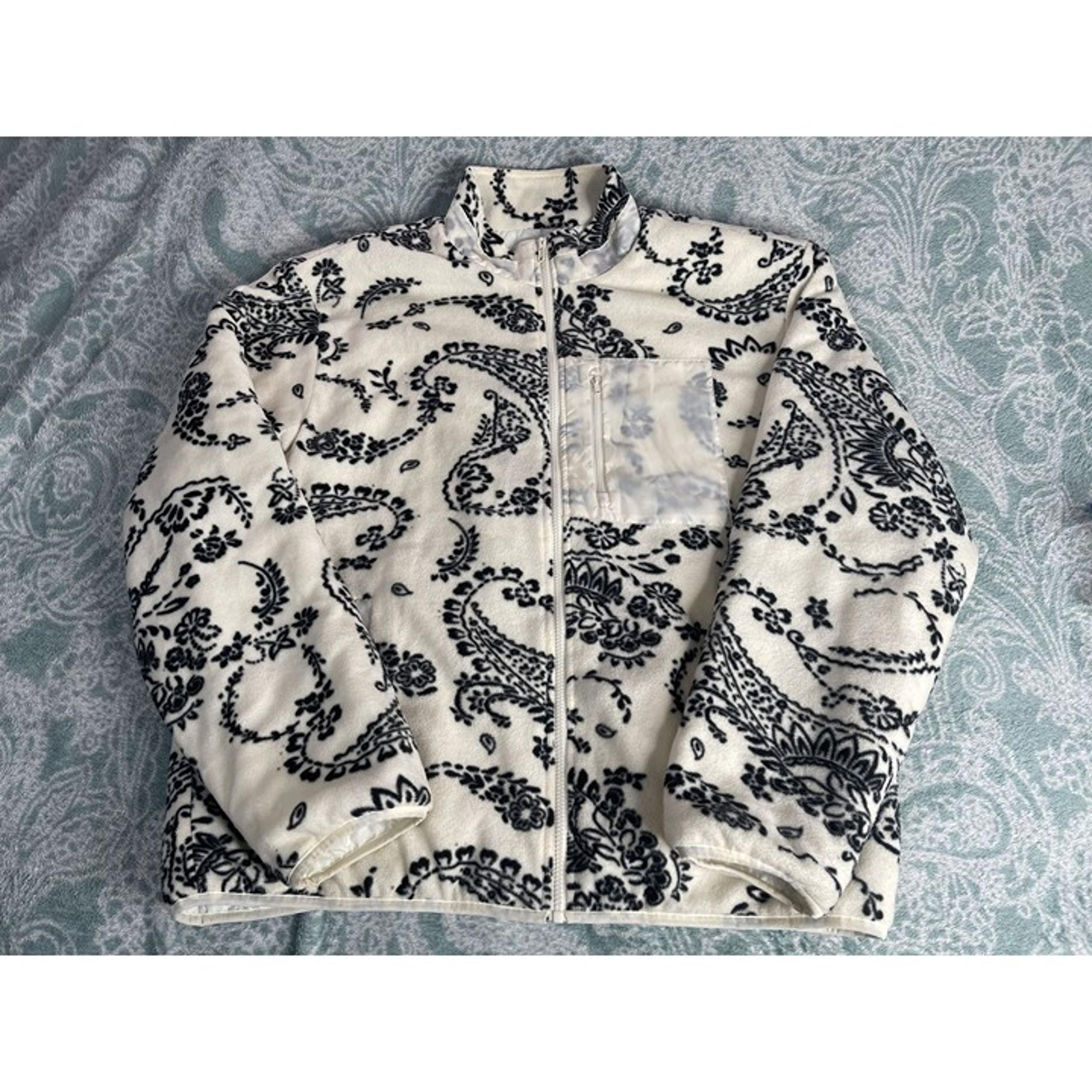 Fashion Nova Mens Going Up Paisley Printed Fleece Jacket XXL