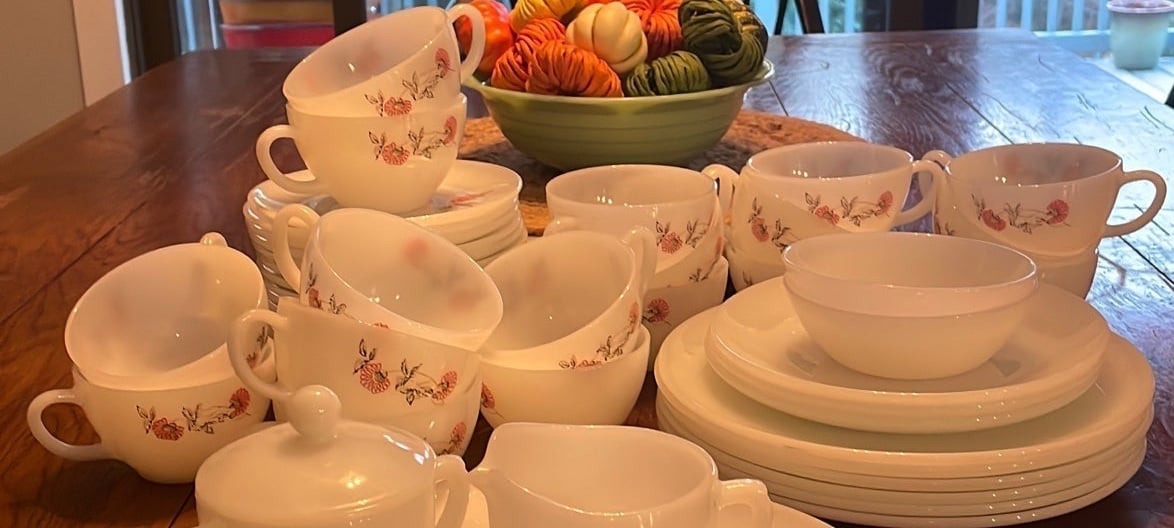 Fire King Fleurette dishes