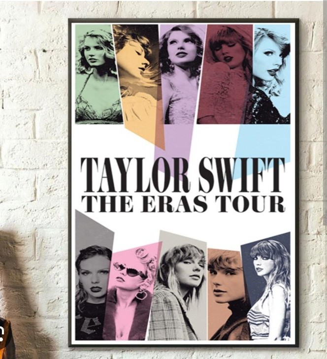 TAYLOR SWIFT The Eras 2023 Tour: Kansas City Poster