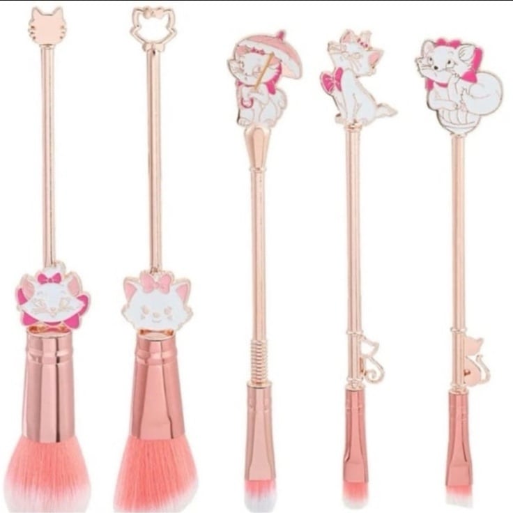 Disney The Aristocats Makeup Brush Set, 5 Piece Makeup Brush Set
