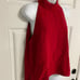 1- ZARA Red Halter Sleeveless Top
