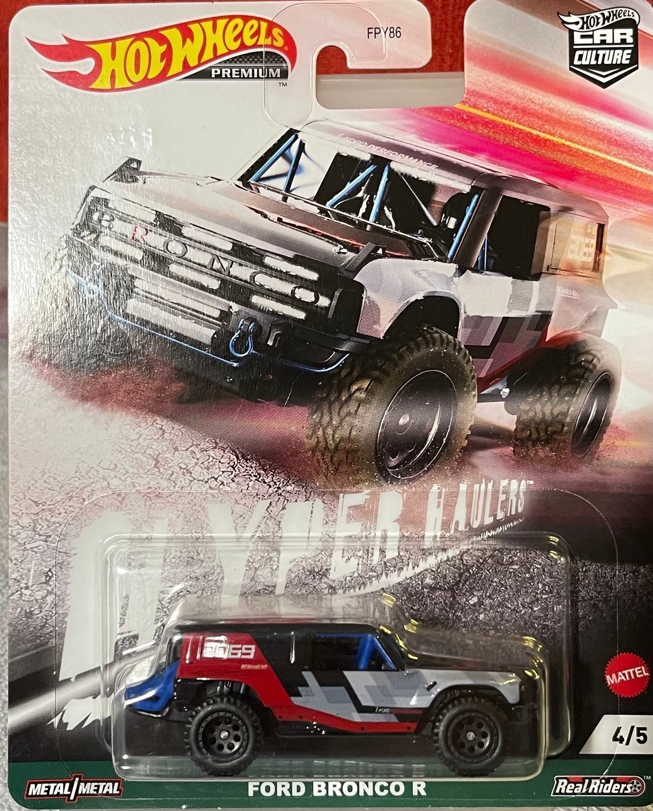 2021 HOT WHEELS 1:64 PREMIUM CAR CULTURE HYPER HAULERS 4/5 FORD BRONCO R