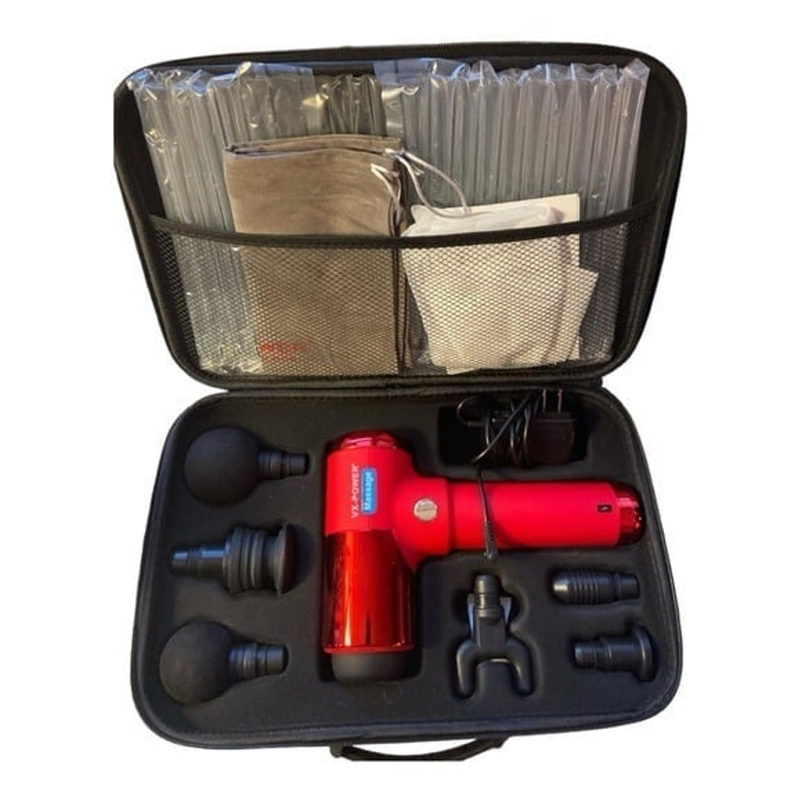 VX Power massage gun in like-new condition. All heads and it's instruction bookl
