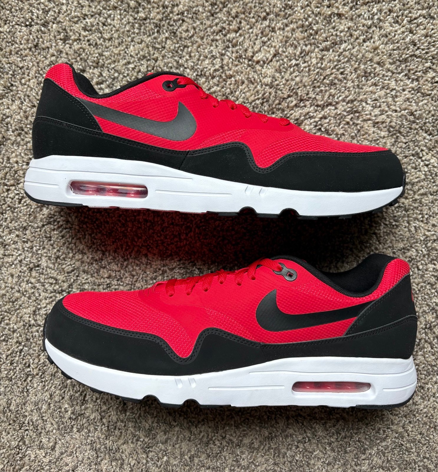 Nike Air Max 1 Ultra 2.0 Red Black White Size 15 Men's