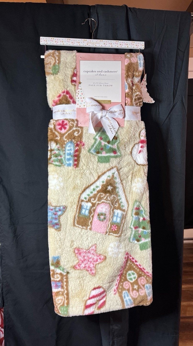 Cupcakes and Cashmere Gingerbread Blanket Viral TikTok