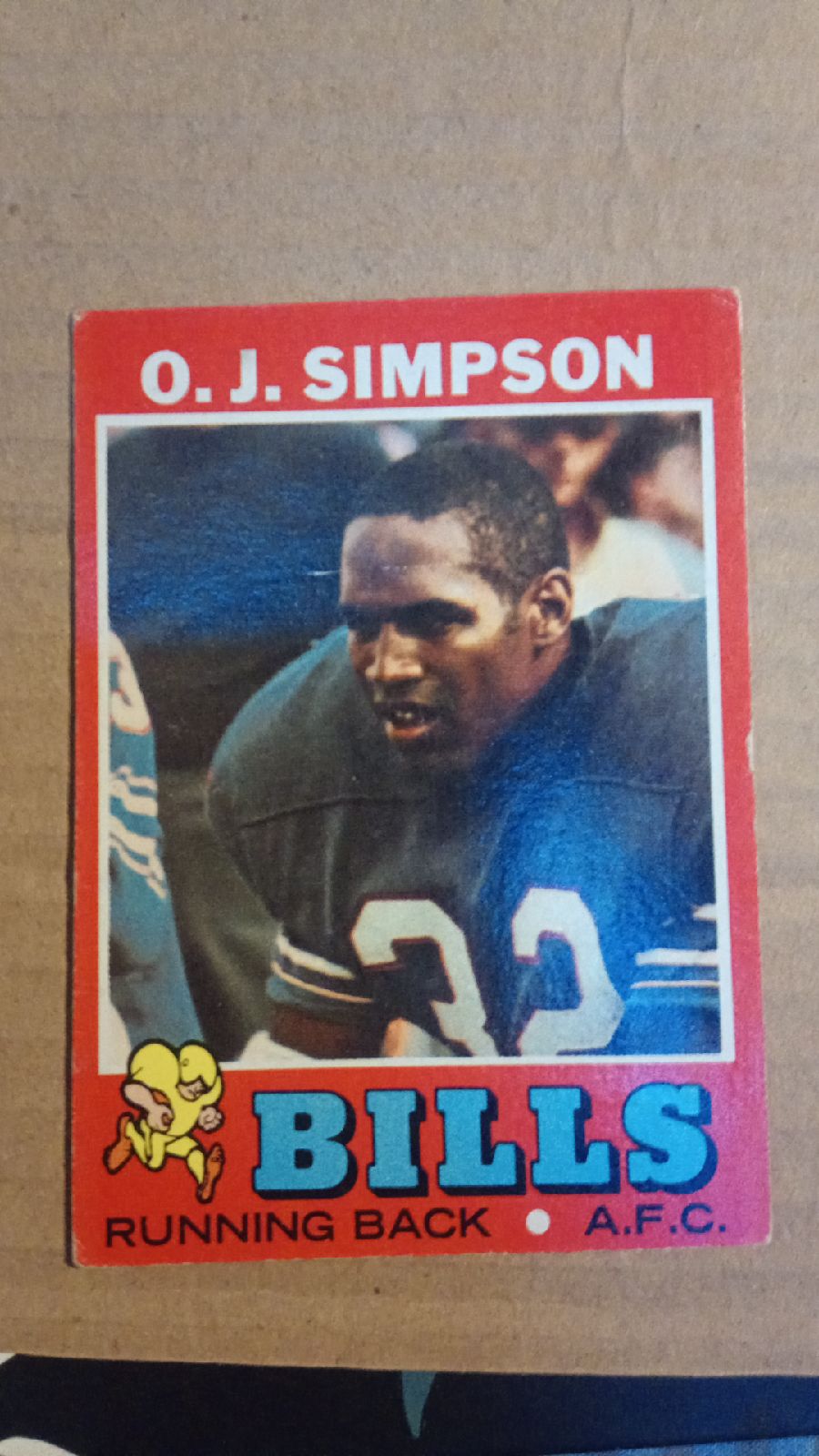 Topps o.j. Simpson rookie card