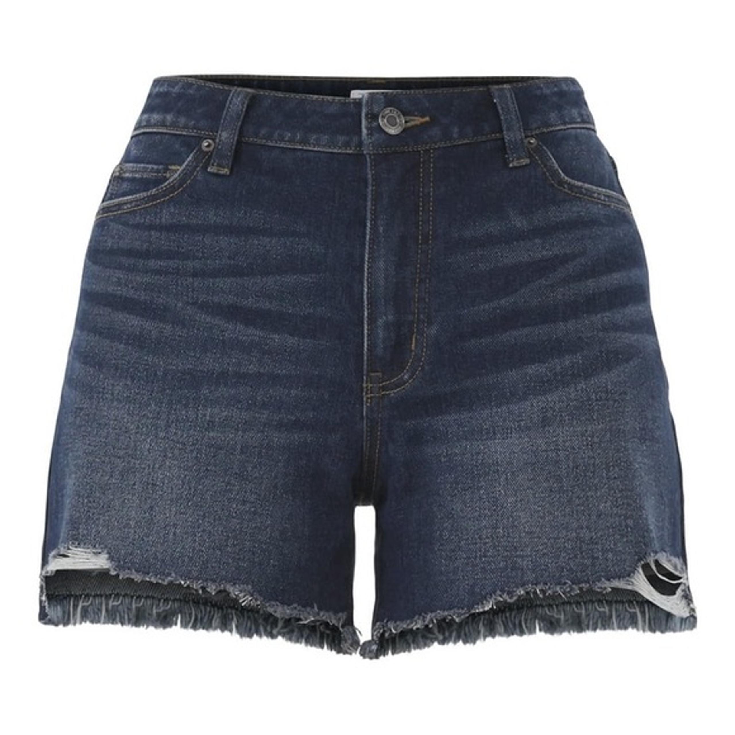 Time and Tru Women's Destructed Hem High Rise Denim Shorts NWT size 8
