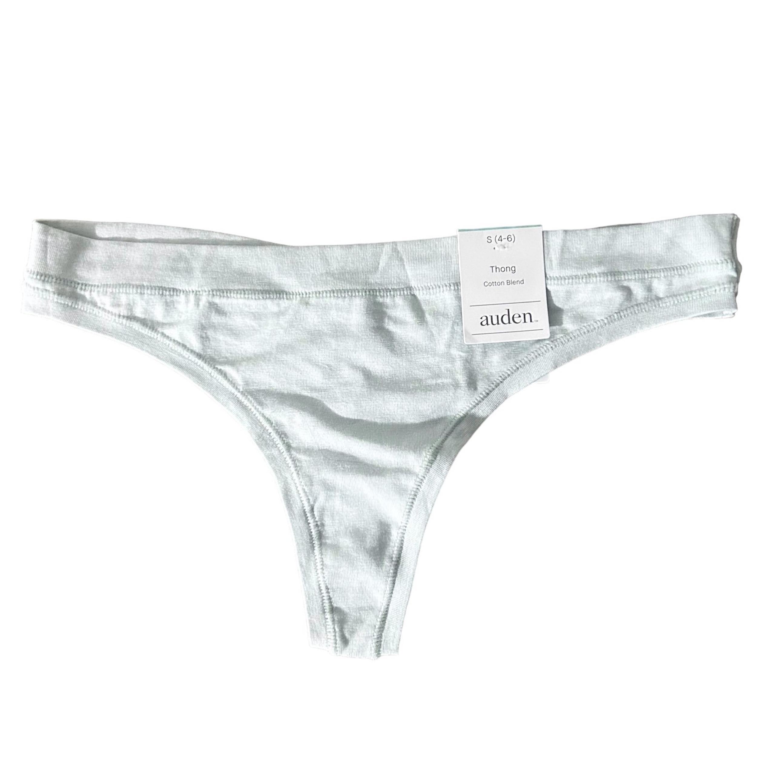 NWT Auden Thong Underwear Cotton Blend Light Blue Women’s Small 4-6 New
