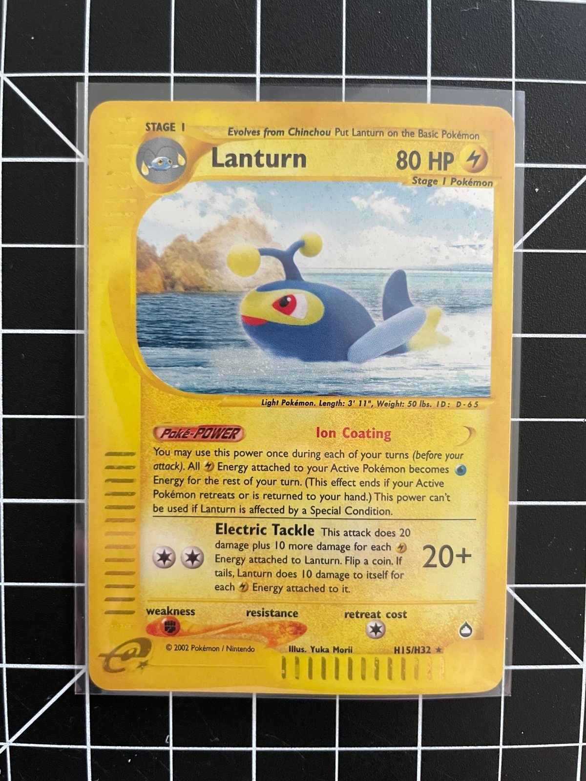 2003 Pokémon TCG Aquapolis #H15 Lanturn Holofoil (NM)